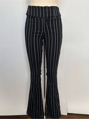 No Boundaries Black & White Pinstripe Pants